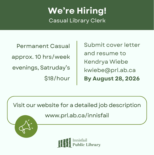 We're Hiring for Casual Library Clerk
