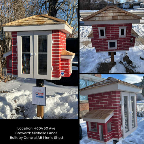 Little Free Library 4606 50 Ave Brick House